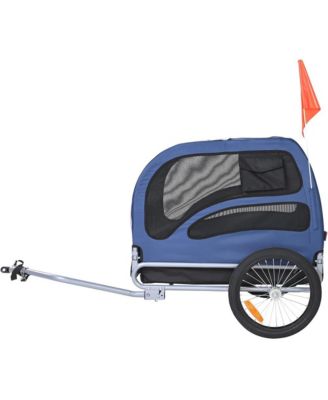 RUIE Foldable Dog Bike Trailer 100 lb Capacity 31.9 in Cabin Pet Bicycle Carrier