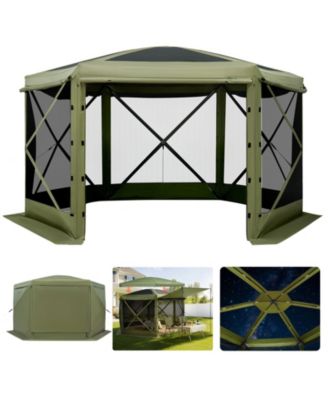 Раскладной шатер COZITO Pop Up Gazebo Screen Tent, 10 x 10 feet 6-Sided Canopy
