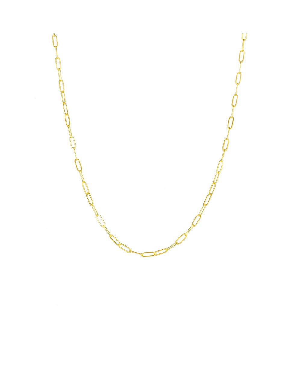 Spero London Колье из стерлингового серебра Large Rectangular Chain