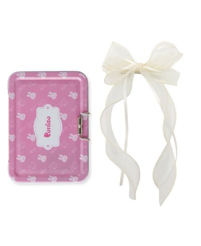 Puttisu набор заколок Organza Double Ribbon для девочек в жестяном футляре