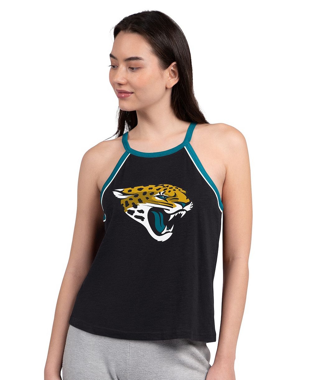G-III 4Her by Carl Banks Женский топ майка Jacksonville Jaguars Redemption Win Slub, черный