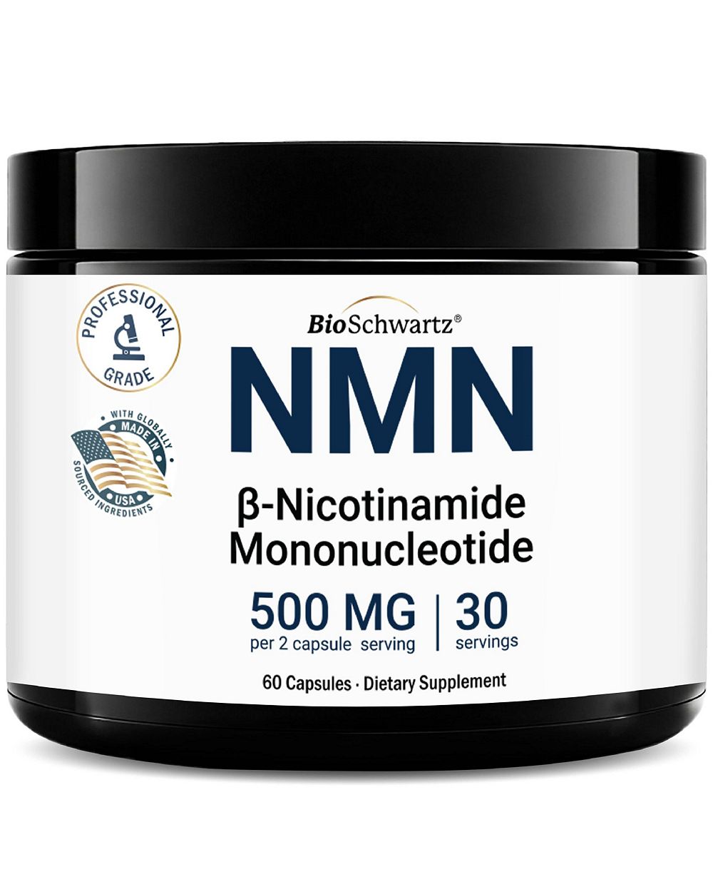 Добавка BioSchwartz NMN 500 Milligram Nicotinamide Mononucleotide 60 капсул