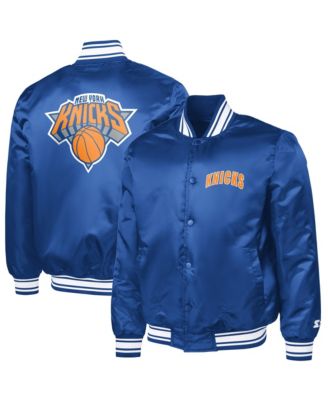Мужская куртка Starter Blue New York Knicks Logo Varsity Full-Snap
