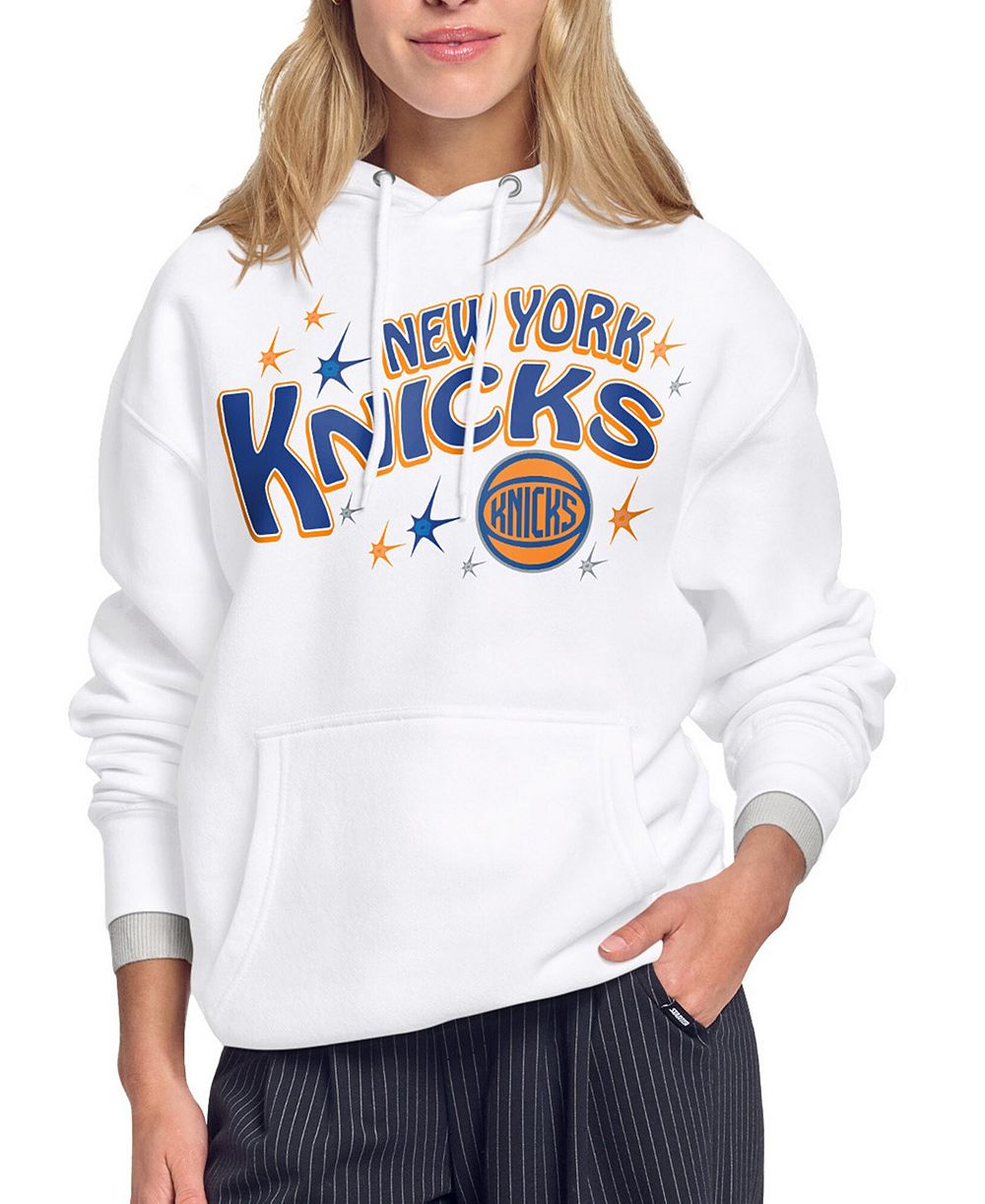 Женское худи Starter White New York Knicks Fireworks Fleece