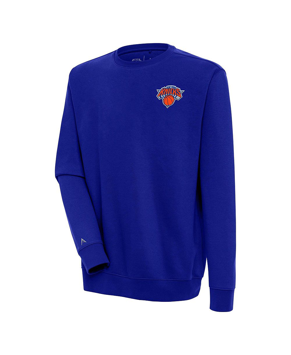 Мужское свитшот Antigua Blue New York Knicks Victory Pullover
