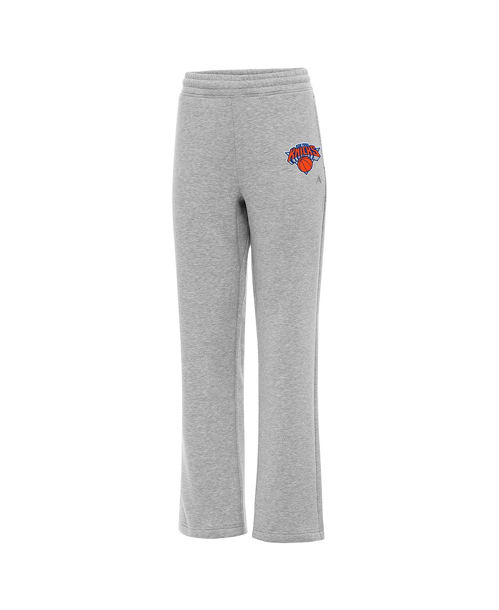 Женские спортивные брюки Antigua Heather Gray New York Knicks Victory