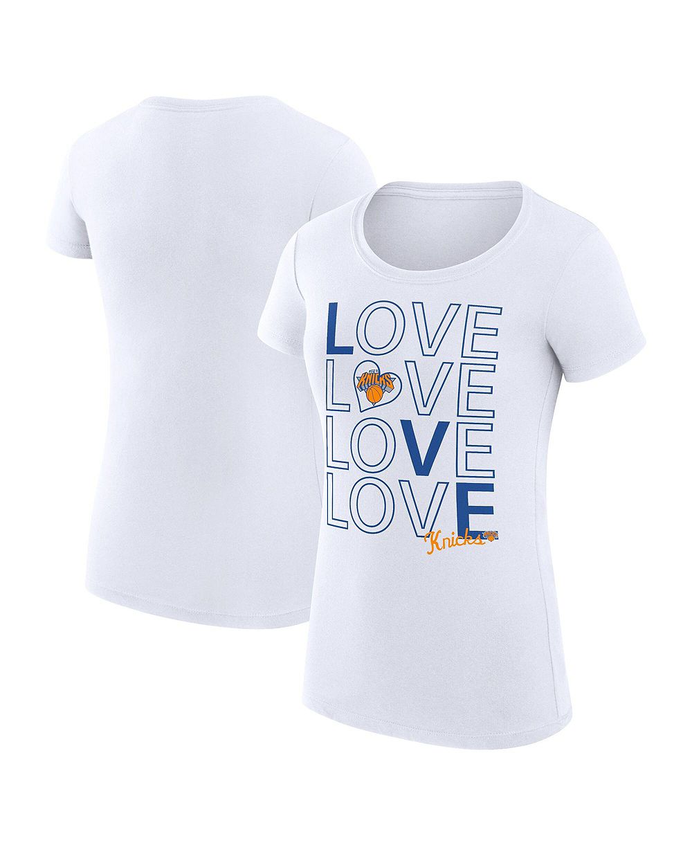 Женская футболка G-III 4Her by Carl Banks New York Knicks Super-Slim Fit Lightweight Basketball Love