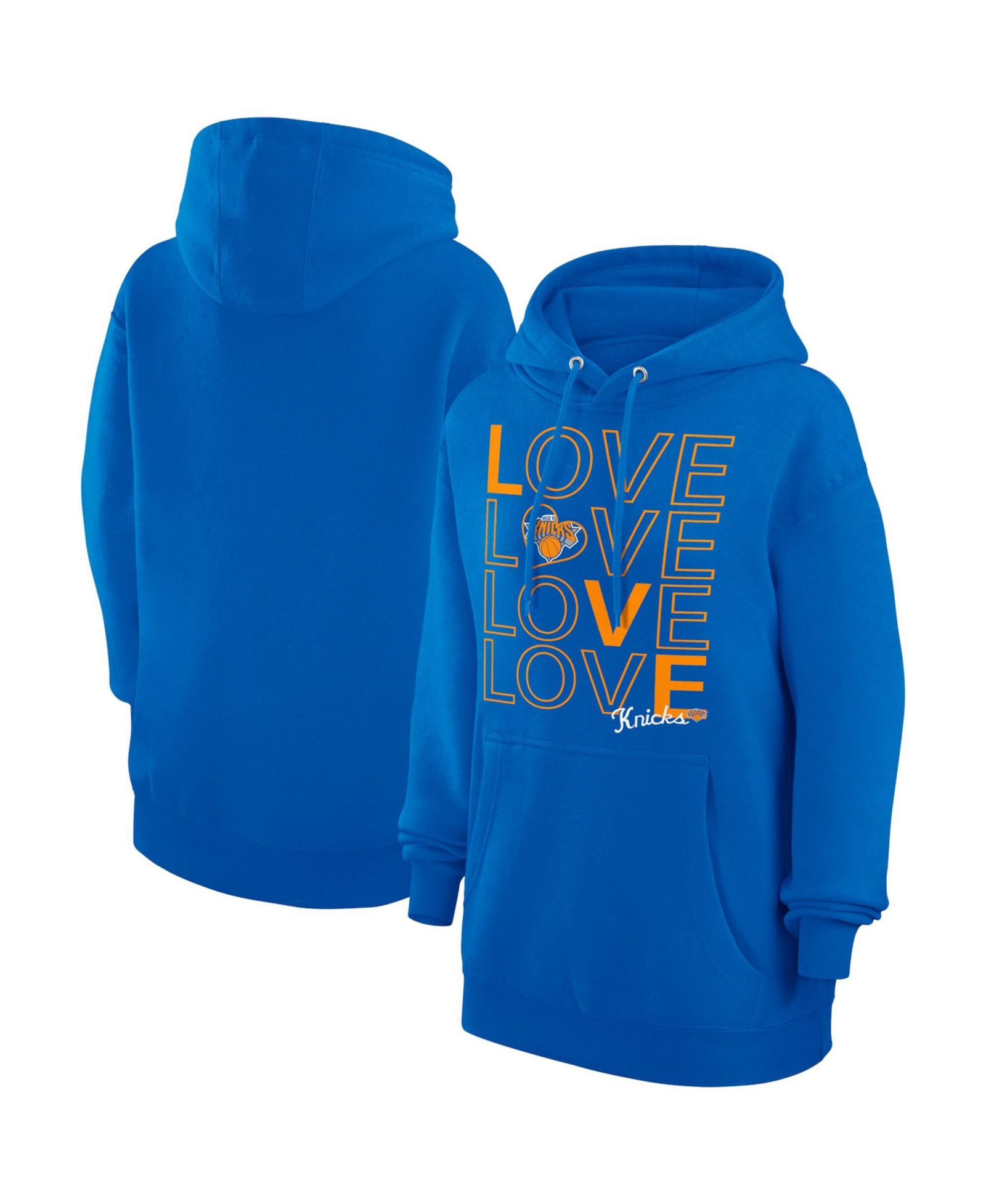Женское худи G-III 4Her by Carl Banks New York Knicks Blue Fleece Pullover
