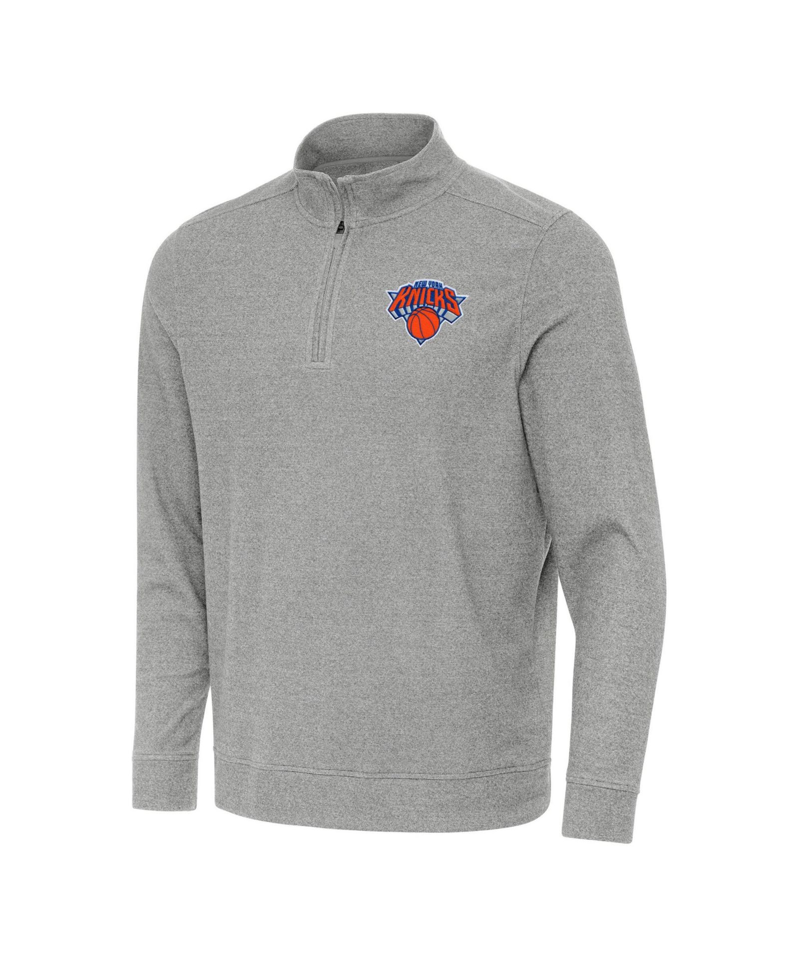 Мужской свитшот Antigua New York Knicks Subtle Quarter-Zip