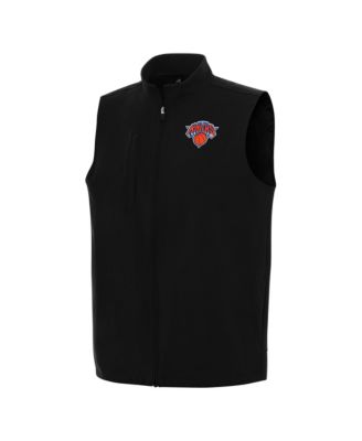 Мужской жилет Antigua Black New York Knicks Regard Full-Zip Vest