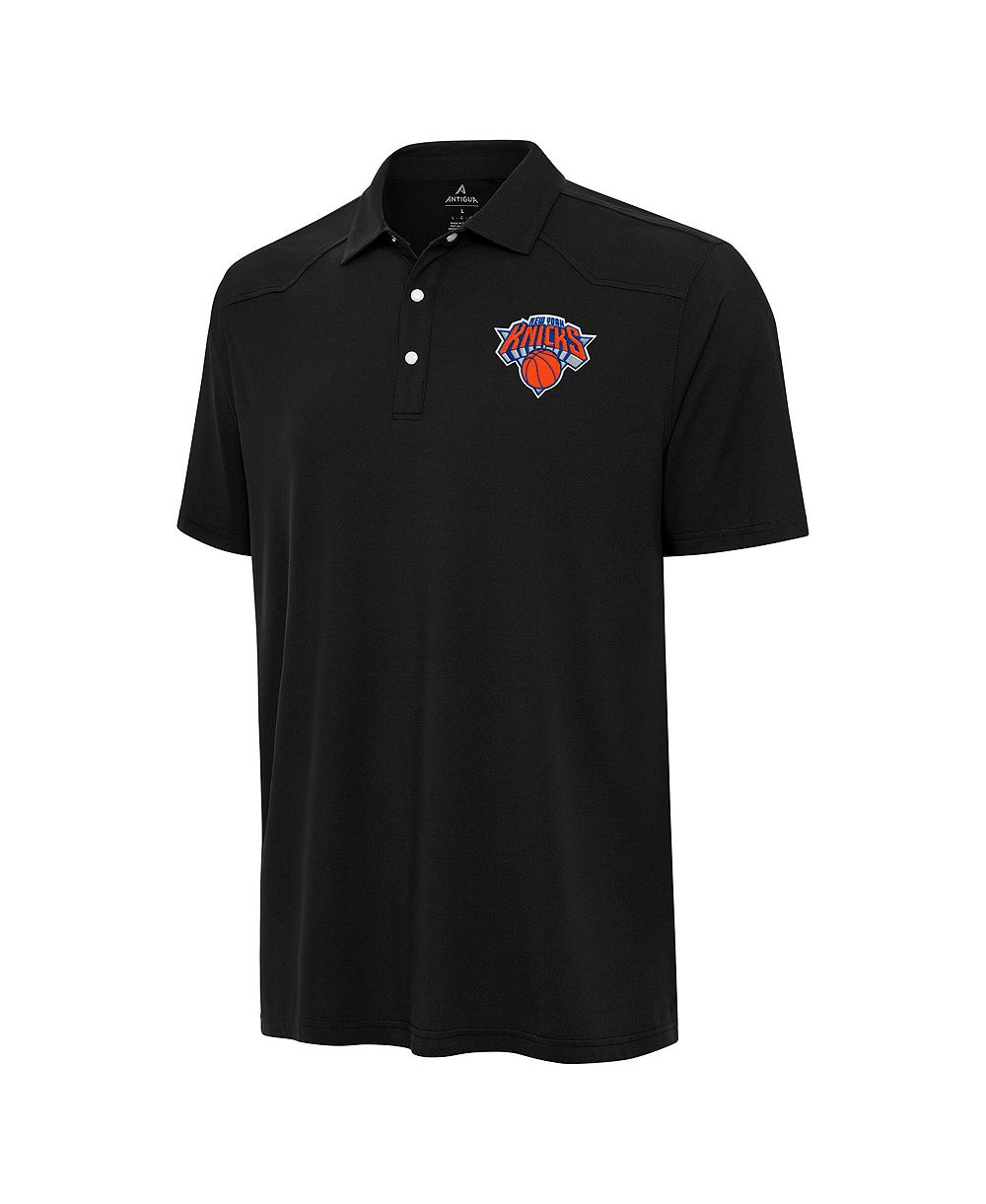 Antigua Мужская черная рубашка New York Knicks Western Polo