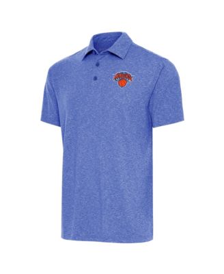 Мужская рубашка-поло Antigua Heather Royal New York Knicks Big & Tall Par 3 Polo Shirt