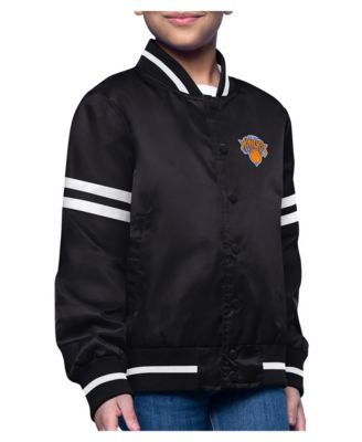 Детская куртка Starter New York Knicks Printed Logo Varsity Satin Full-Snap