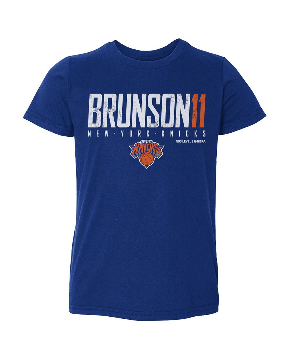 Детская футболка 500 Level Jalen Brunson Blue New York Knicks Elite