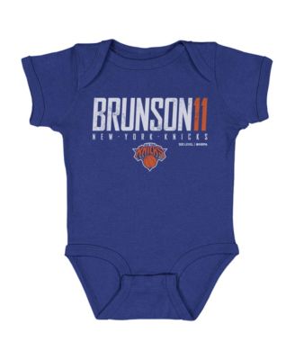500 Level Baby Boys and Girls Jalen Brunson Blue New York Knicks Elite Bodysuit