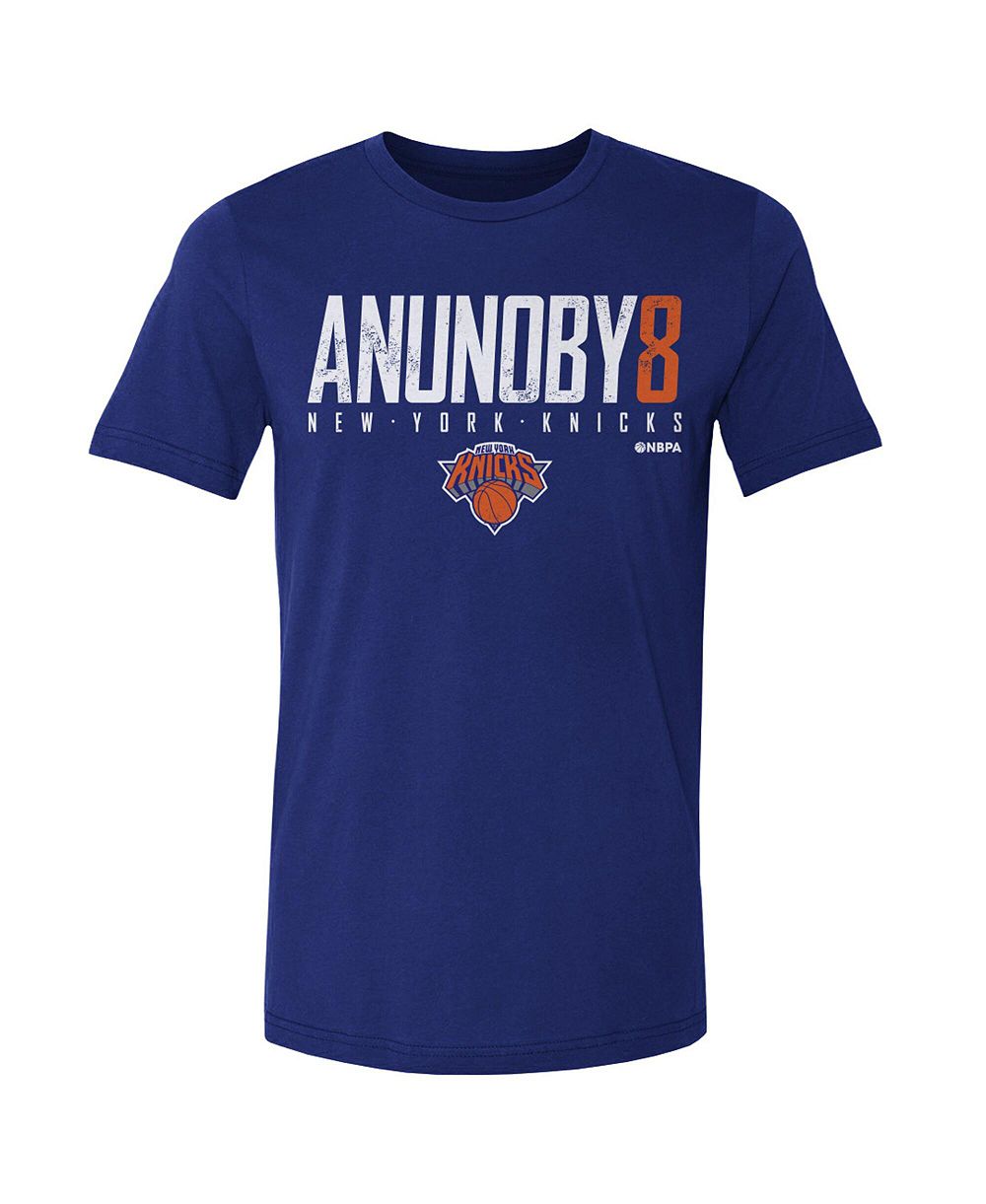500 Level Men's OG Anunoby Blue New York Knicks Elite Player T-Shirt