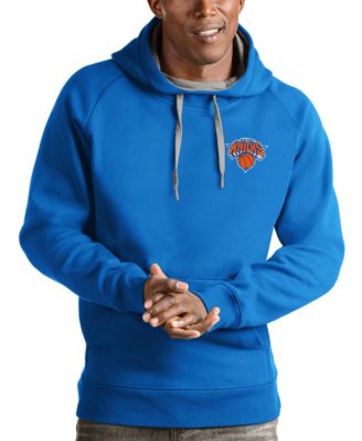 Мужское худи Antigua Blue New York Knicks Victory Pullover