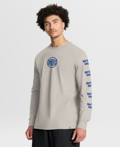 Fanatics Мужская футболка с длинным рукавом New York Knicks Crossover Collection Cream