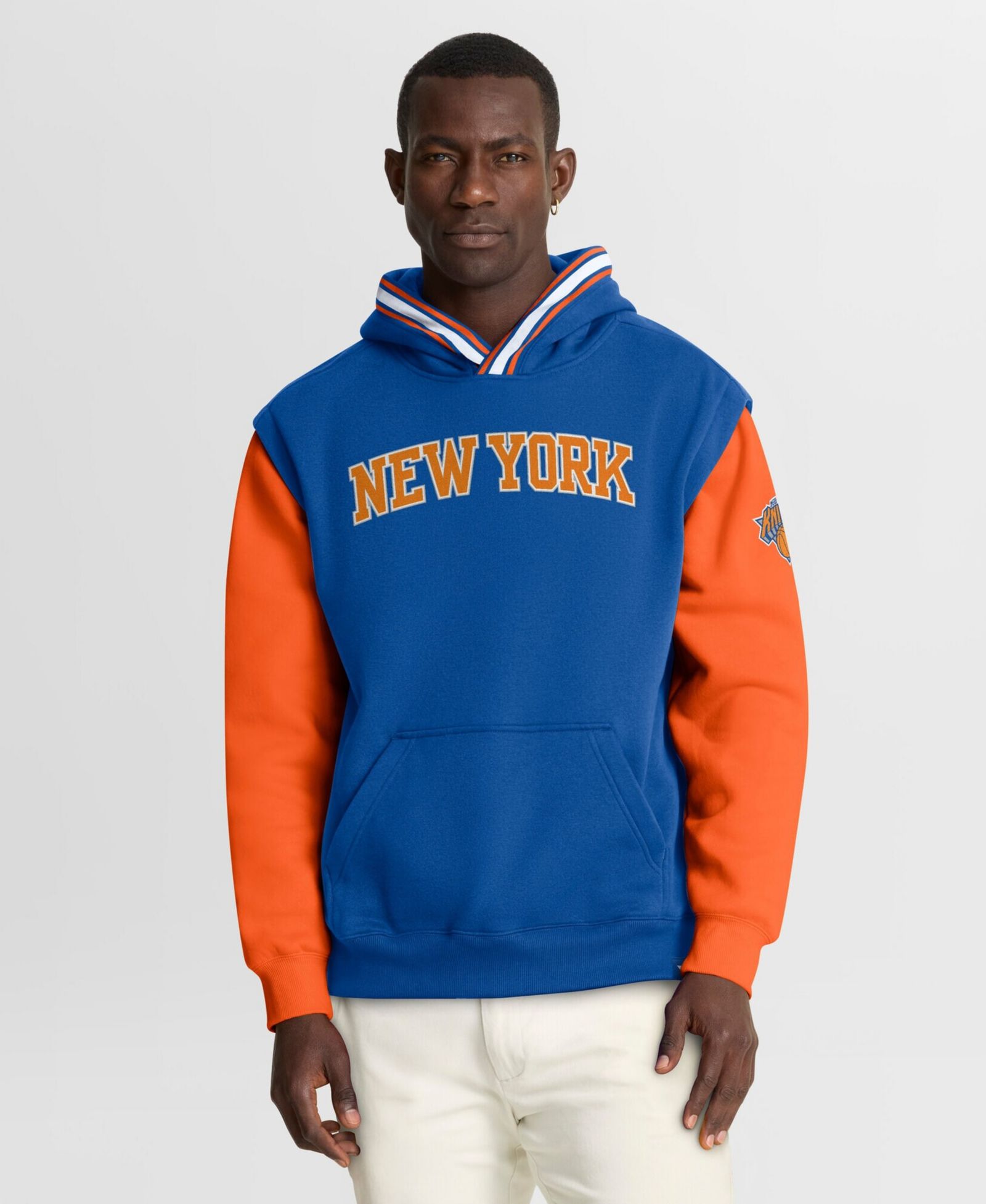 Fanatics мужское худи New York Knicks Fastbreak, синий/оранжевый