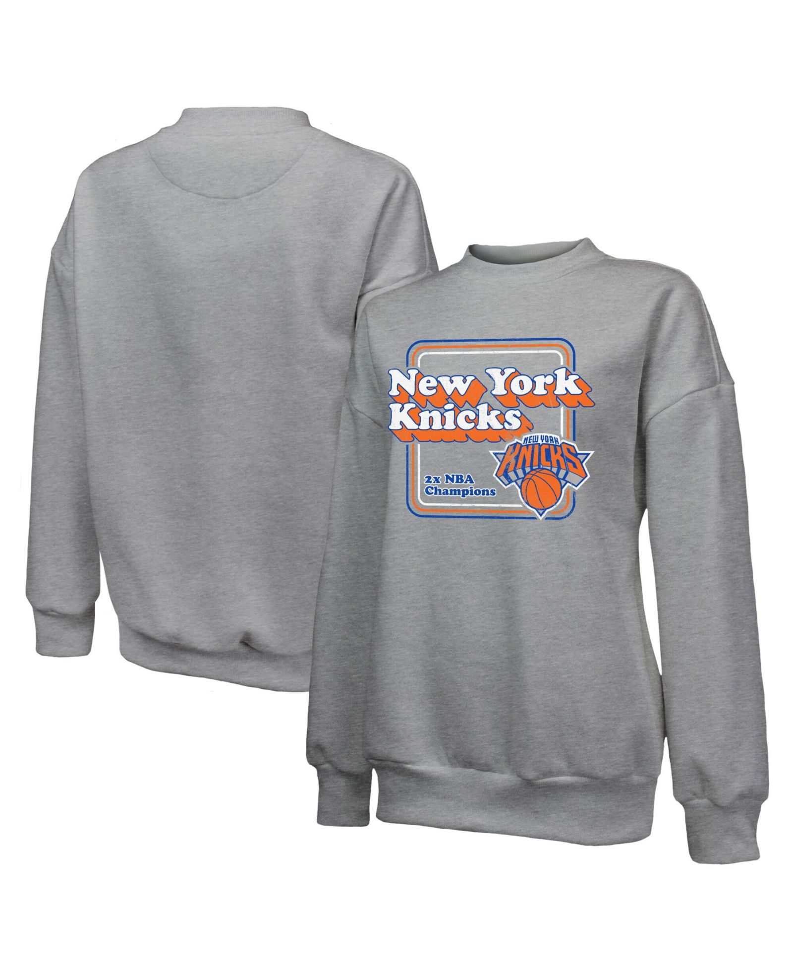 Majestic Threads Женская толстовка Tri-Blend New York Knicks серого цвета