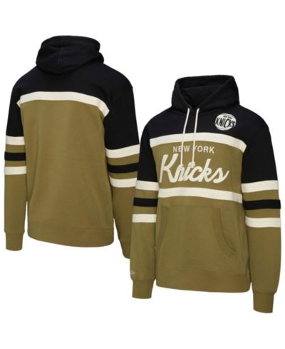 Мужское худи Mitchell & Ness New York Knicks Double Clutch Head Coach, Olive/Black