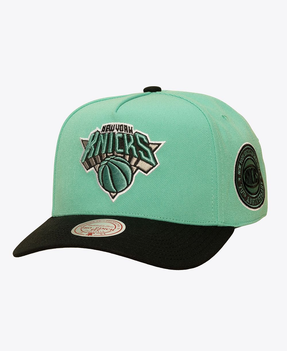 Кепка Mitchell & Ness Men's New York Knicks Pro Pinch Snapback, Mint/Black