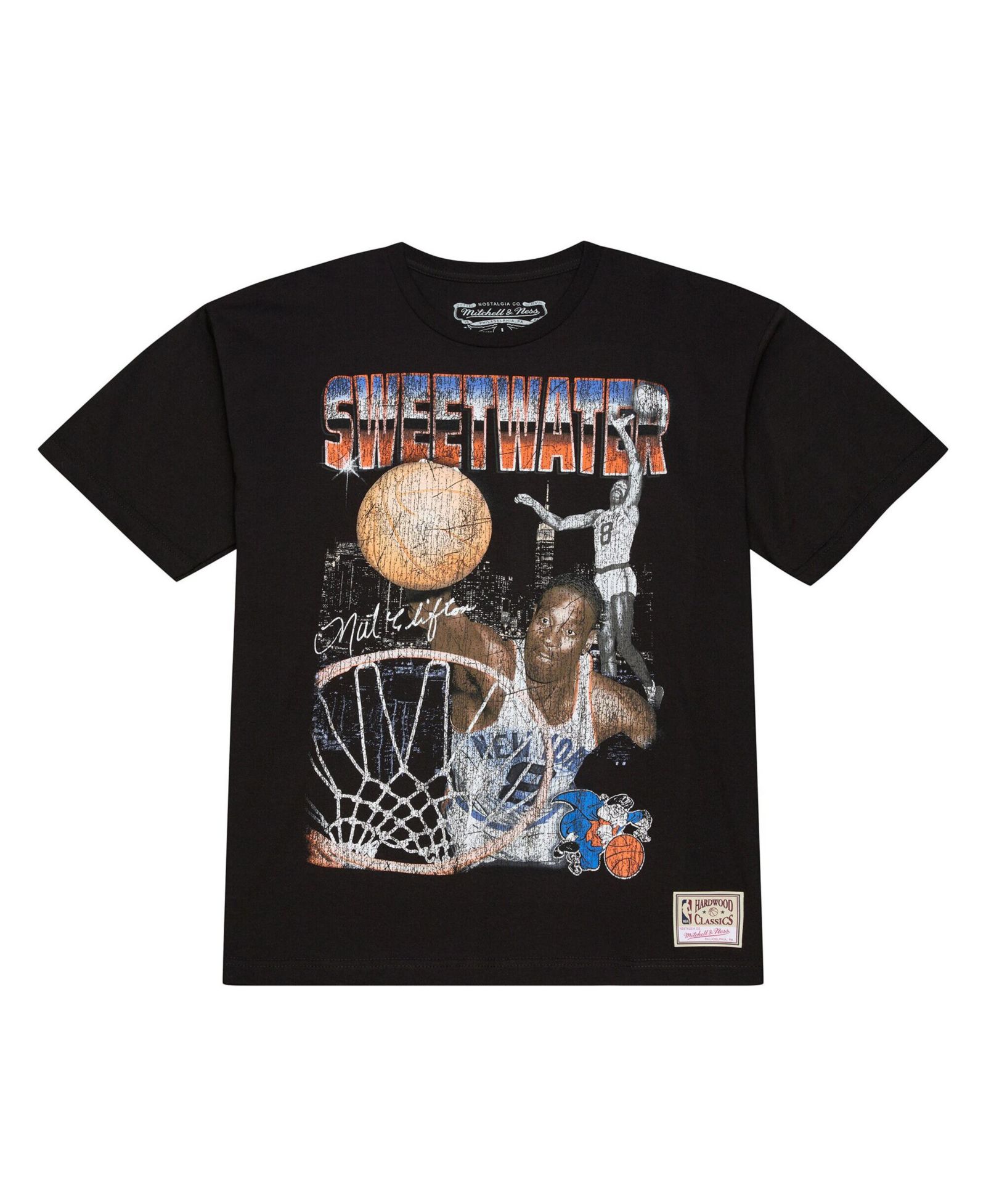 Мужская футболка Mitchell & Ness Black New York Knicks 75th Anniversary Pioneers Player