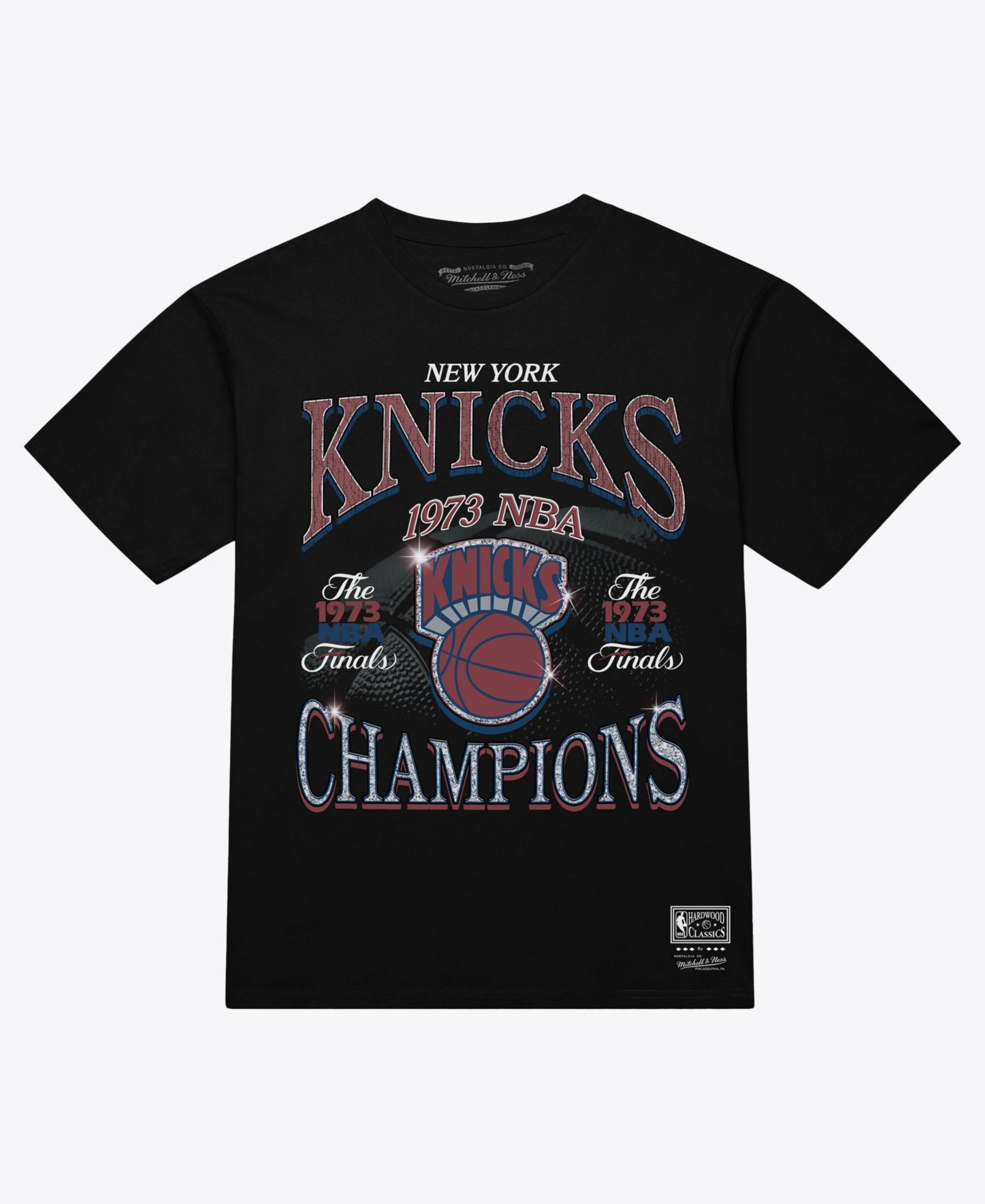Mitchell & Ness Men's Black New York Knicks Champions Era T-Shirt