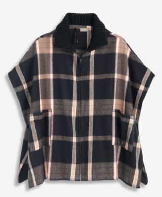 Style & Co Women's Multi-Colored Plaid Feather-Soft Topper, Macy's Exclusive