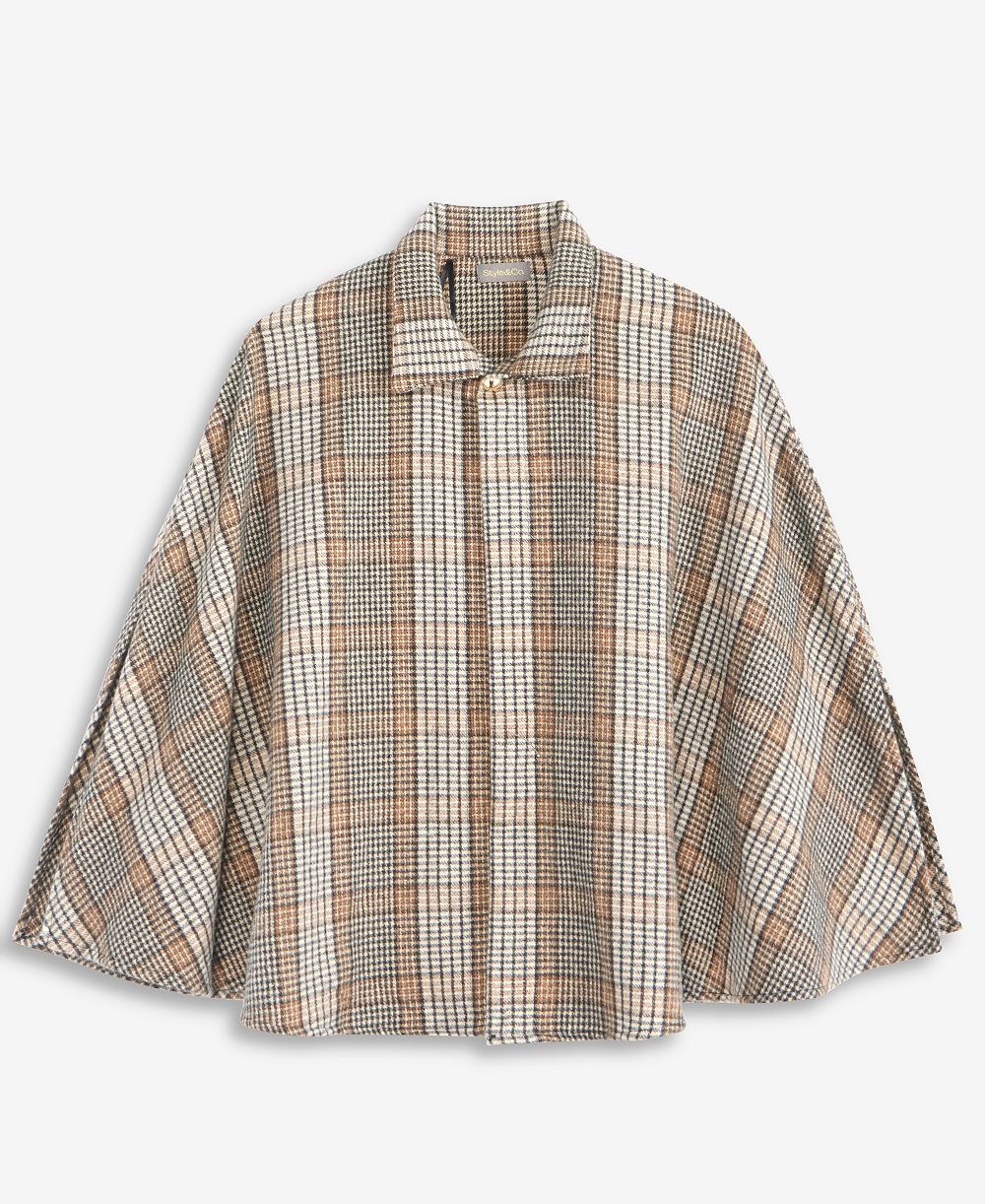 Женский топ Style & Co Plaid Houndstooth