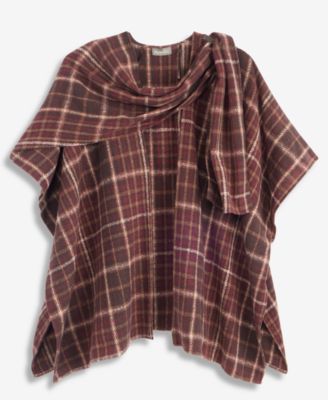Style & Co Women's Menswear Plaid Wrap, Macy's Exclusive
