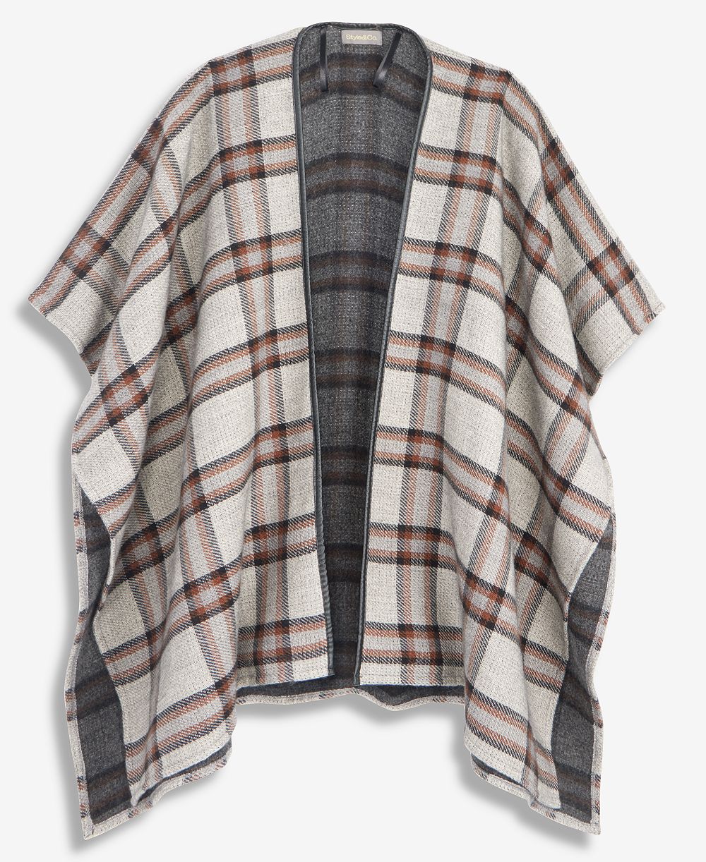 Женский топ Style & Co Grid Plaid