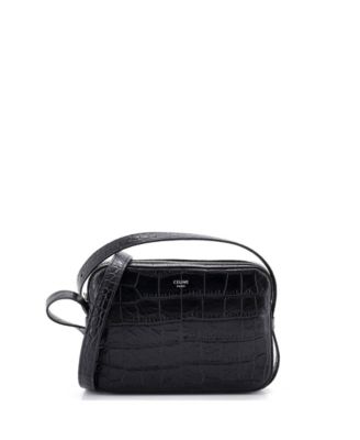 Pre-Owned Celine Mini Horizontal Phone Pouch Embossed Leather