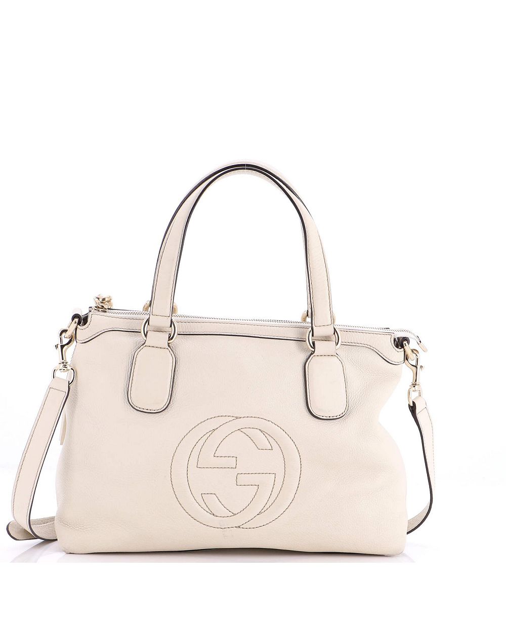 Pre-Owned Gucci Soho Convertible Soft Top Handle Bag Leather