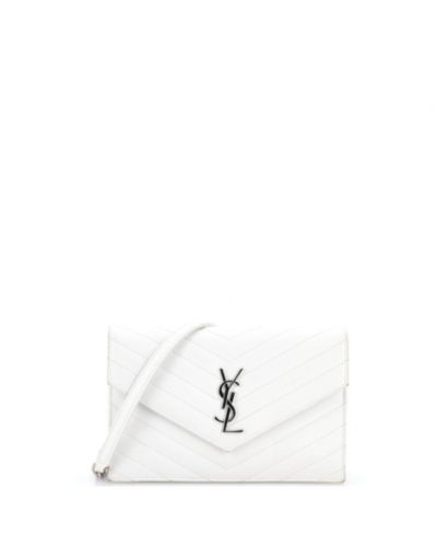 Saint Laurent маленький классический кошелек на цепочке, кожа Matelasse Chevron