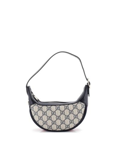 Gucci Mini Ophidia сумка полумесяц из канваса с покрытием GG, б/у
