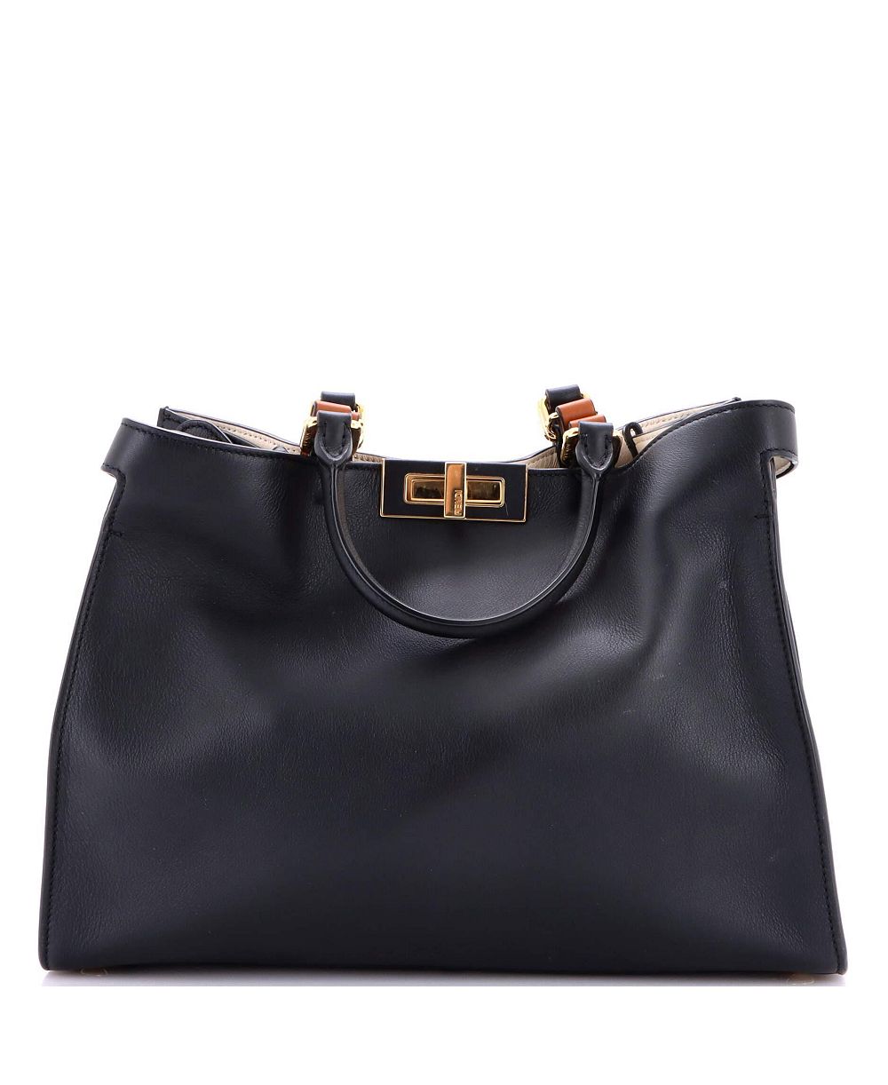 Pre-Owned Fendi Small Peekaboo X-Tote Leather