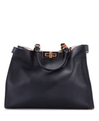 Pre-Owned Fendi Маленькая кожаная сумка Peekaboo X-Tote