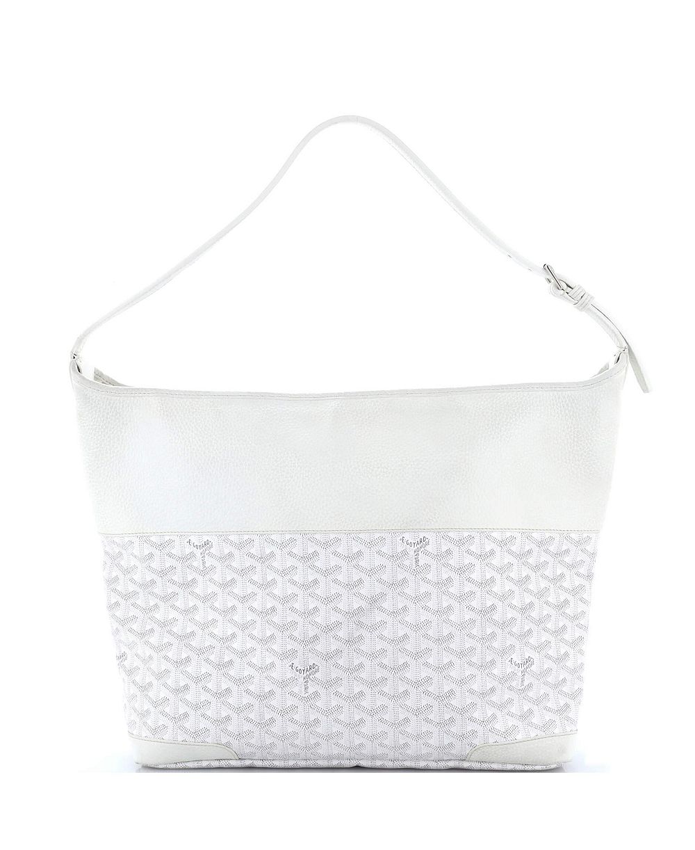 Подержанная сумка хобо Goyard Grenadine Coated Canvas с кожей