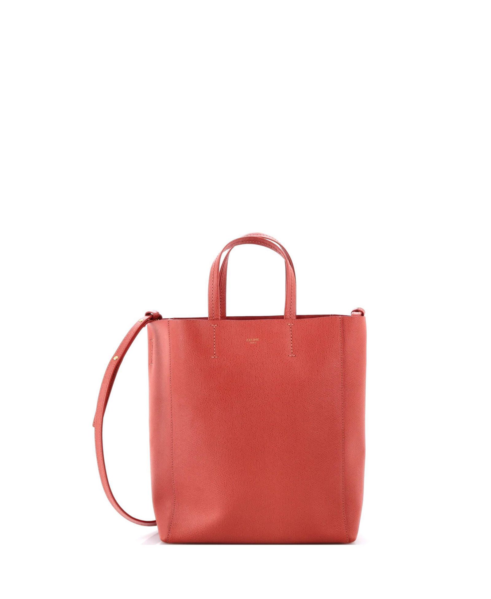 Б/у сумка тоут Celine Small Vertical Cabas из зернистой кожи телячьей кожи