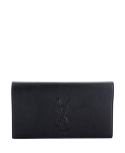 Pre-Owned Saint Laurent Large Belle de Jour Clutch Leather