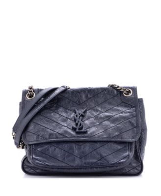 Сумка Saint Laurent Pre-Owned Niki Chain Flap Matelasse Chevron Leather Medium