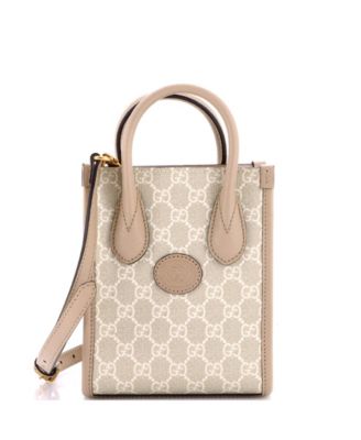 Gucci мини сумка Interlocking G Patch Coated Canvas