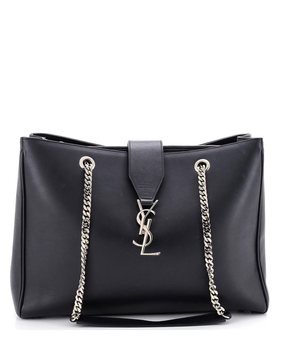 Pre-Owned Saint Laurent большая классическая сумка-шоппер из кожи с монограммой