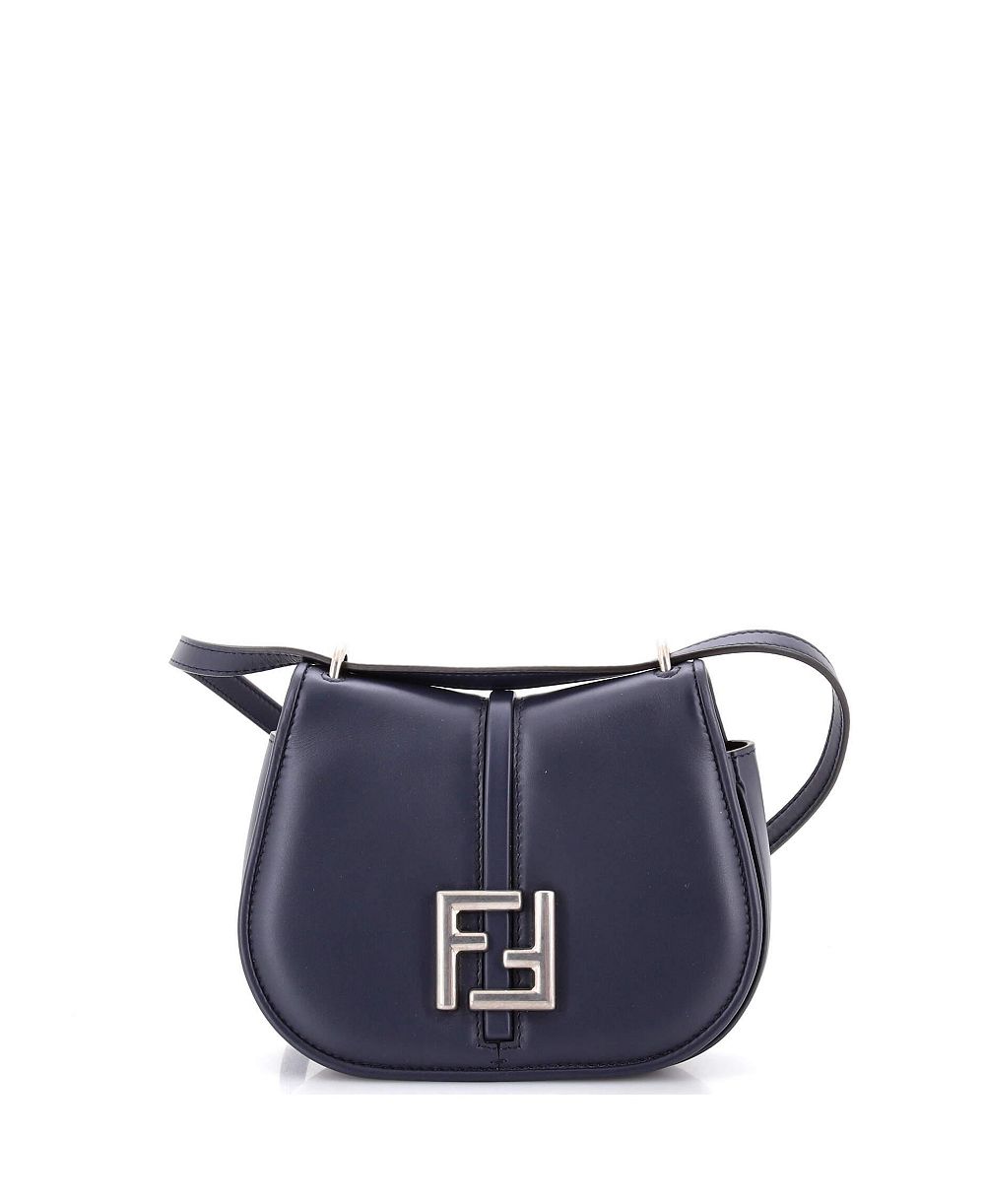 Pre-Owned Fendi Small C'mon Shoulder Bag Leather