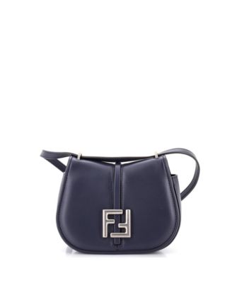 Pre-Owned Fendi Small C'mon Shoulder Bag Leather