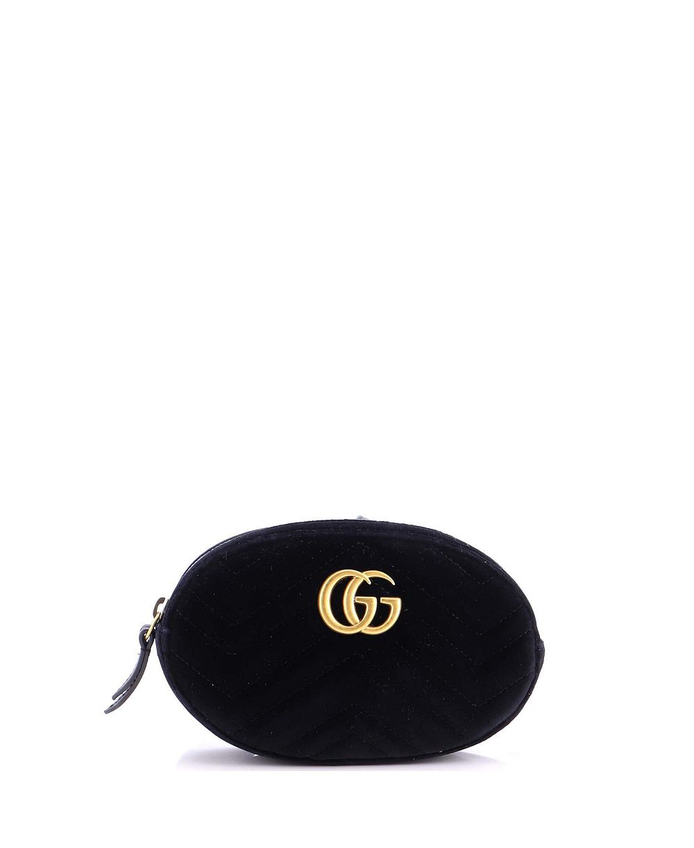 Pre-Owned Gucci GG Marmont сумка-пояс Matelasse бархат