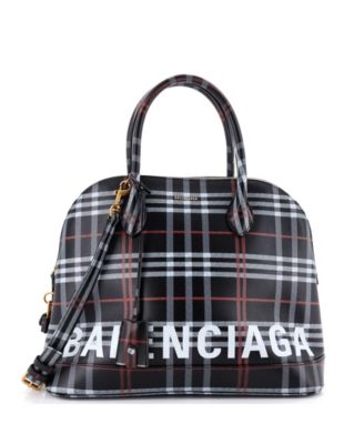 Сумка Balenciaga Medium Logo Ville Printed Leather Pre-Owned