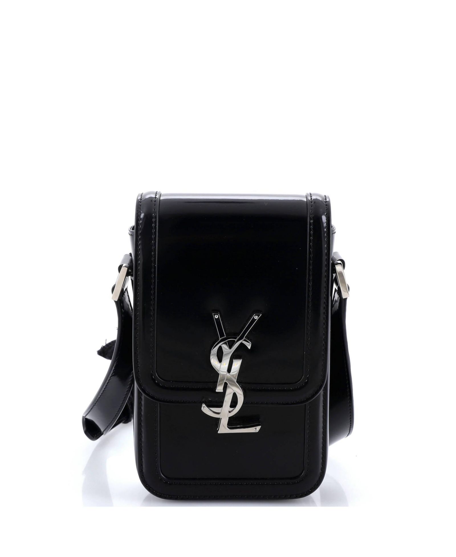Б/у кожаная мини-сумка Saint Laurent Solferino