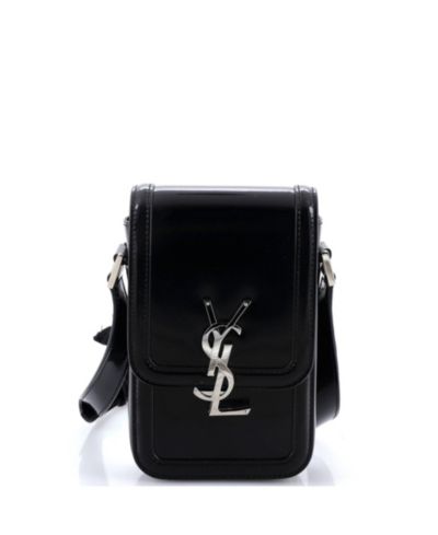 Б/у кожаная мини-сумка Saint Laurent Solferino